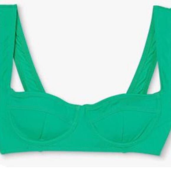 Xhilaration Green Juniors Bikini Swim Top, Size XS, NWT - Picture 3 of 10